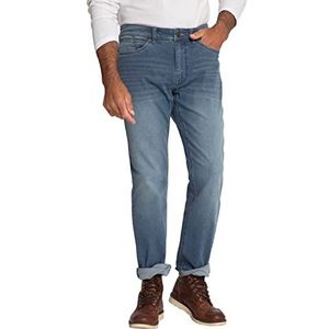 JP 1880, Herenjeans, oversized, lichte jeans met 5 zakken, normale pasvorm, buikmaat, denimblauw, Blauwe Denim