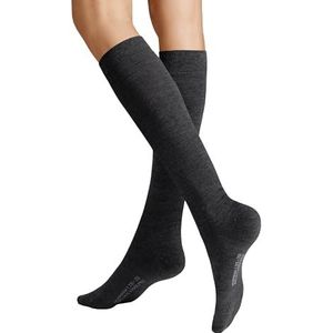 Hudson Relax Woolmix Clima Ksd Gebreide kniekousen voor dames, grijs gemêleerd, 35-38 EU