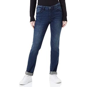TOM TAILOR Dames Alexa Slim Jeans 1033274, 10282 - Dark Stone Wash Denim, 26W / 34L