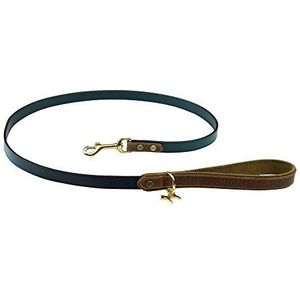 Happy-House Zadelleren riem, blauw/cognac