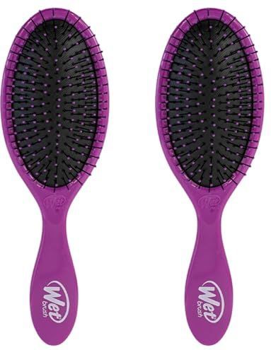 Wet Brush - Originele Ontwarrende Haarborstels - Paars - 2 Stuks - IntelliFlex Borstelharen