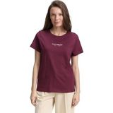 TOM TAILOR 1047736 T-shirt voor dames, 16427-bordeauxrood, XXL, 16427 - Bordeaux Rood, XXL