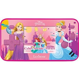 Lexibook, Disneyprinses, Cyber Arcade Pocket, Draagbare spelconsole, 150 spelletjes, 1,8” LCD-scherm, Batterijgevoed, Roze, JL1895DP