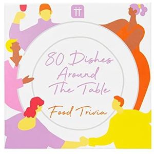 Talking Tables 80 Gerechten Voedsel Trivia Game - Kaartspel Voor Koppels, Families, Vrienden en Foodies - 80 Kaarten