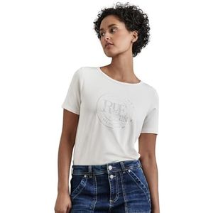 Street One T-shirt met artwork, Lucid White, 36