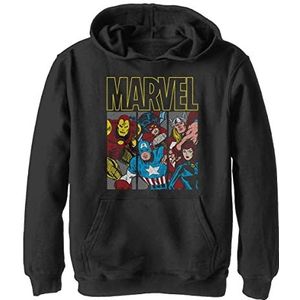 Marvel Marvel Tri Hoodie voor kinderen, uniseks, zwart, M