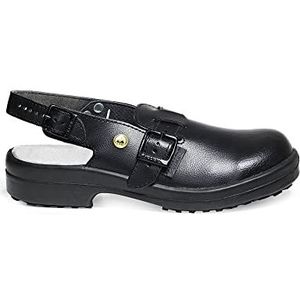 ABEBA 31010 SB ESD-veiligheidsklomp, PU-zool, zwart, maat 39