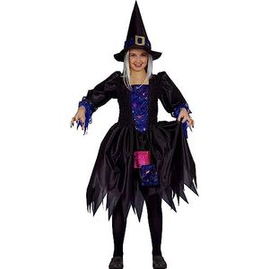 Witch of the Night costume disguise fancy dress girl (Size 4-6 years)
