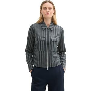 TOM TAILOR Damesblazer, 36552 - Hedendaagse Navy Check, XL