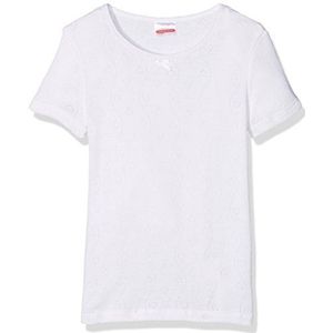Damart T-shirt met kleine hartjes Thermolactyl Grade 3 Meisjes, Wit (wit), 14 Jaren
