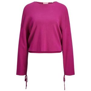 JACK & JONES Jxdahlia Crew Neck gebreide gebreide trui voor dames, Fuchsia red., M