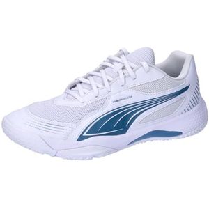 PUMA Unisex Solarflash Iii Indoor Court Schoen, Puma Wit Blauwe Horizon, 46 EU