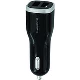 Mobiparts Quick Charge Car Charger Dual USB 5A - Zwart