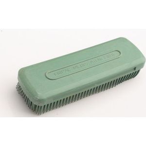 Fripac-Medis Kapperskledingborstel, natuurlijk rubber, afmetingen 15 x 5 cm, groen