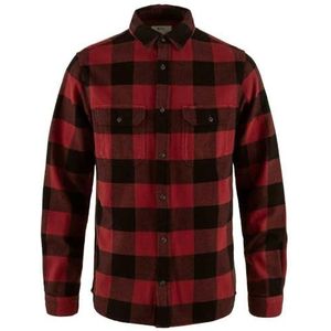 FJALLRAVEN 82978-320-550 Övik Heavy Flannel Shirt M T-Shirt Heren Red-Black Maat M, rood/zwart, M