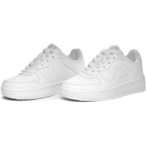 Kappa Uniseks kindersportschoenen met logo Maserta Kid, wit, 35 EU