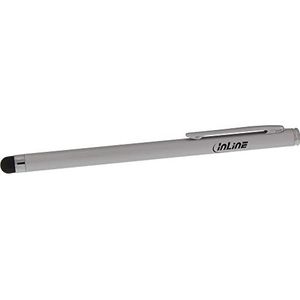 InLine 55467A Stylus, pen voor touchscreens van smartphone en tablet, zilver