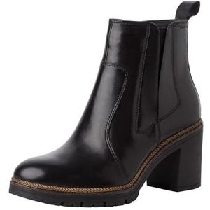 Tamaris - Klassieke Dameslaarzen - Zwart - Leder - Touch-It Voetbed