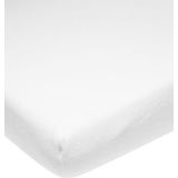 Meyco Baby Uni molton stretch hoeslaken wieg - white - 40x80/90cm