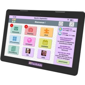 FACILOTAB XXL 13,3 inch 32 GB zwart wifi - vereenvoudigde tablet voor senioren