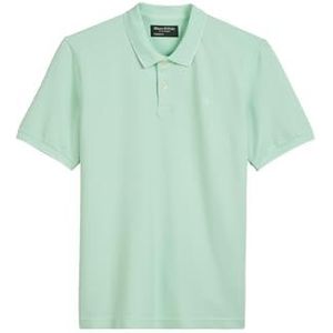 Marc O'Polo - Poloshirt - Dusty Aqua - Regular Fit - Korte Mouwen