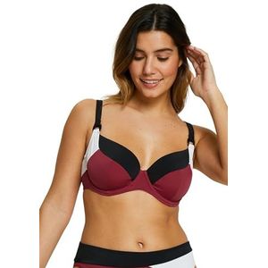 Sans Complexe Dames Beyond The Beach Bikini, Colorblock Plum, 85C, colorblock pruim, 85C