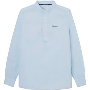 Pepe Jeans Jongenshemd Jeffrey, blauw (Stormy Sea Blue), 14 jaar, Blauw (Stormy Sea Blue), 14 jaar