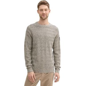 TOM TAILOR heren trui, 36164 - zand taupe navy multicolor, 3XL