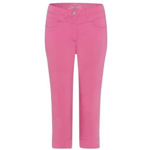 Raphaela by Brax Laura New Capri Magic Waist, Light Cotton, super slim broek voor dames, roze (hot pink), 27W / 30L