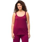 Ulla Popken - Spaghetti Tops - Bordeaux - Slanke Pasvorm - Mouwloos