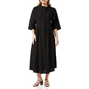 Peppercorn Mimmi Midi-jurk | Zwarte jurken voor vrouwen VK | Lente damesjurken | Maat L