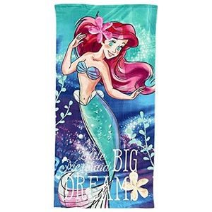 Disney Prinses Ariel Character Strandlaken voor meisjes, ultrazachte, sneldrogende microvezeldoek, grote maat