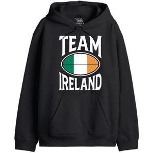 Republic Of California Team Ireland UXREPCZSW038 Sweatshirt voor heren, zwart, maat S, Zwart, S