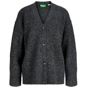 JACK & JONES Jxrosanna Cardigan Knit, dark grey melange, XS