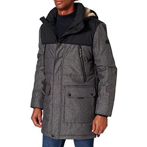 camel active Herenparka met capuchon van teddybont, grijs, 110