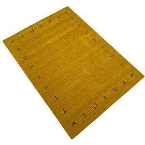 Oosters tapijt goud Gabbeh tapijt 100% wol Loom handgemaakt G-630 T (160 x 230 cm)