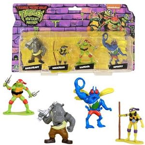 Les Tortues Ninja, Figuur van 5 cm, weergave van de figuren, willekeurig model, voor kinderen vanaf 4 jaar, TU829