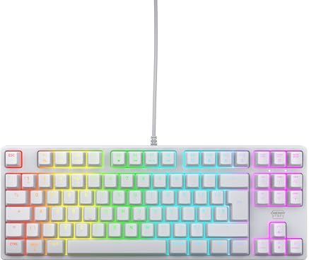 CHERRY - XTRFY K4V2 TKL - Gamingtoetsenbord - Wit - Bekabeld - Mechanische Schakelaars - RGB-verlichting