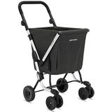 Playmarket We Go Basic winkelwagen, inklapbaar, 4 wielen, koffer, grijs (Gris Marengo), 97 centimeters, Koffer