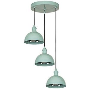 Homemania Colorful hanglamp, metaal, turquoise pastel, 30 x 20 x 18 kabel: 110, 49 eenheden