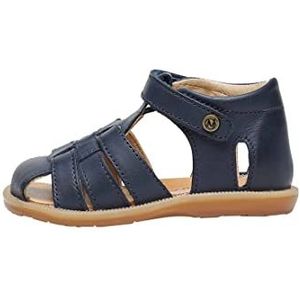 Naturino Sapphier, halfopen sandalen van leer, voor kinderen en jongeren, Blauw, 28 EU