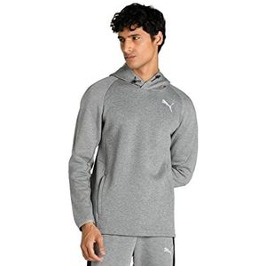 PUMA Heren Evostripe Hoodie Sweatshirt, Medium Grijs Hei, L