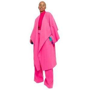 CHAOUICHE Western jas, wol, roze, groot voor dames, Roze, L