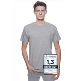 Logostar T-shirt, voor heren, basic, grote maten tot 15 XL, Heather Grey, 3XL