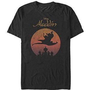 Disney Aladdin - Flying High Unisex Crew neck T-Shirt Black 2XL