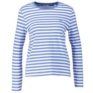 REG STRIPED SHIELD LS T-SHIRT, sailor blue, L