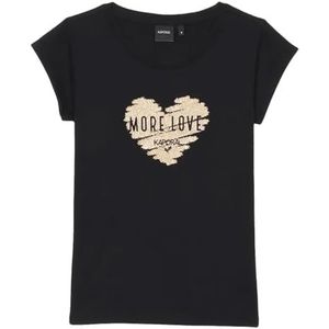 Kaporal Kova T-shirt voor meisjes, Zwart, 12 Jaren