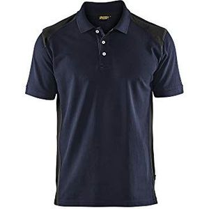 Blaklader 332410508699XS Polo-huisshirt, donkermarineblauw/zwart, maat XS