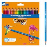 Bic Kids Tropicolors Kinderstiften - Kleurpotlodenset Voor Kinderen, 24 Stiften
