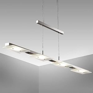 B.K.Licht I Glazen Hanglampen Voor binnen I eetkamer I hoogte verstelbaar I LED Hanglamp I pendellamp I 3.000K I 1.600lm I 18W LED